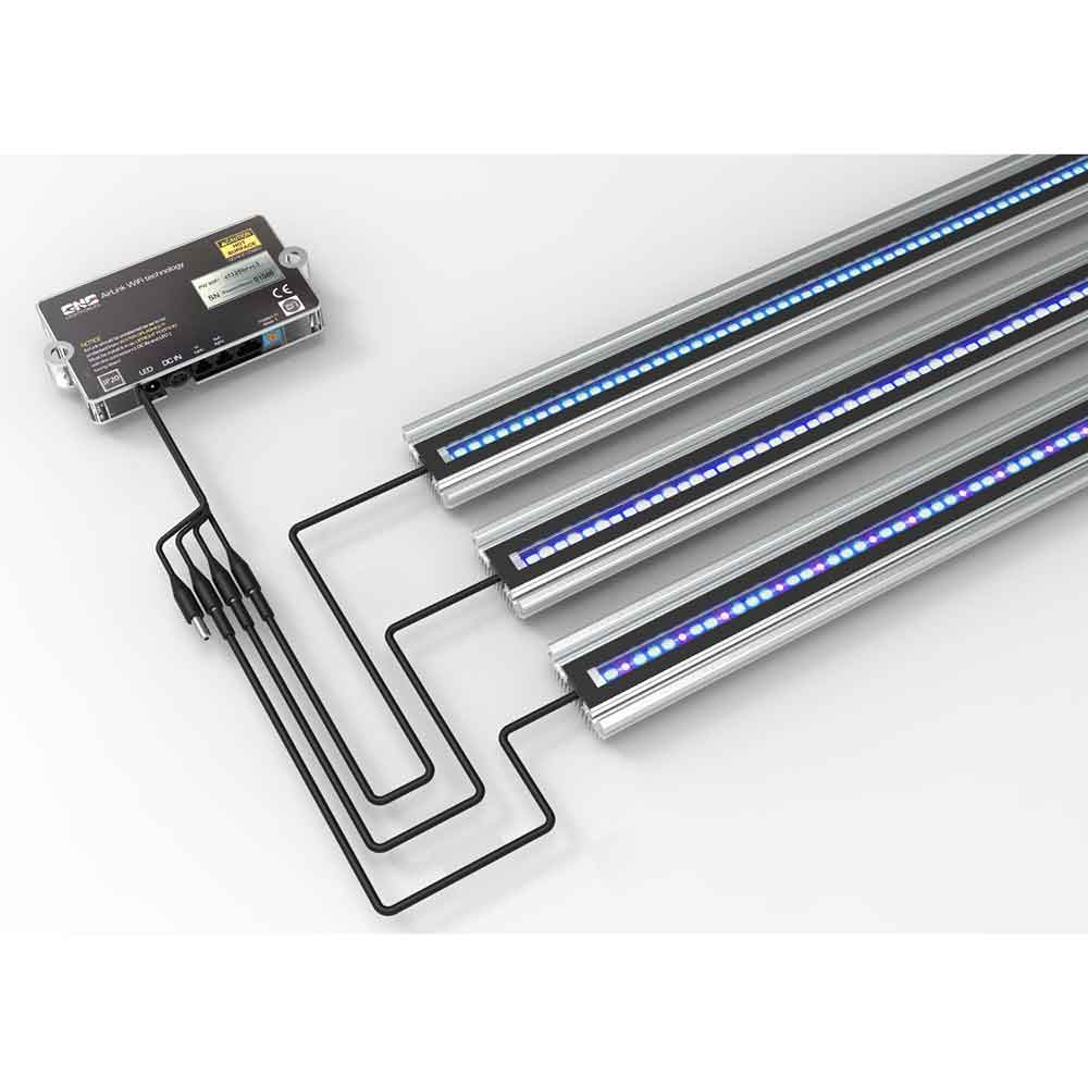 Gnc SilverMoon Marine 742mm Barra a Led per Acquari Marini di Barriera 648x50x27cm 34W