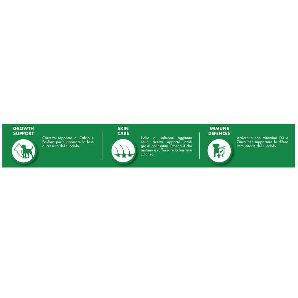 Morando Premium Cucciolo Crocchette con Pollo per Cani fino a 1 anno 9mm 2,5Kg