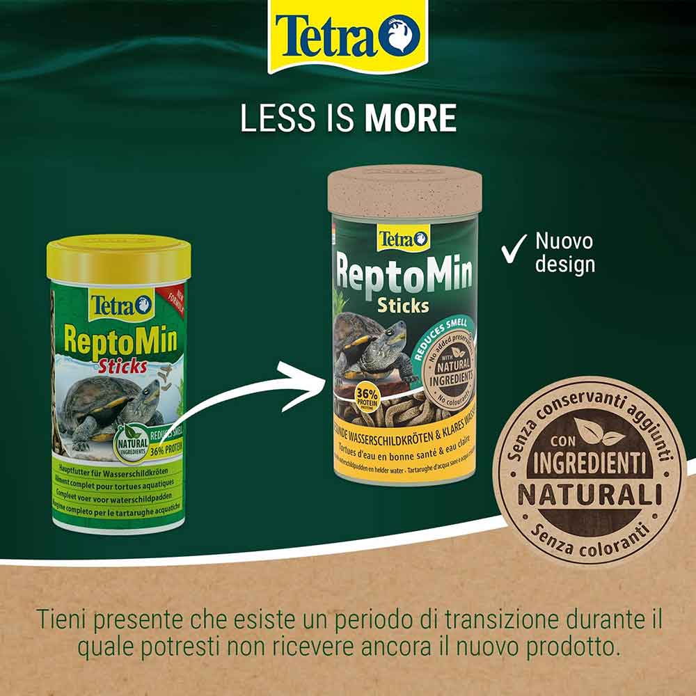 Tetra ReptoMin Sticks L Natural Mangime completo per Tartarughe acquatiche 1000ml 270g