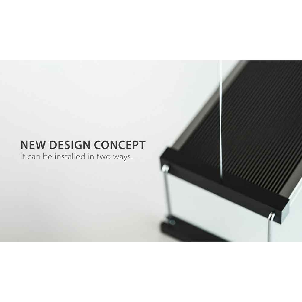 Twinstar S Line IV 450S Lampada a Led in Titanio Aquascaping 42W 45-55cm