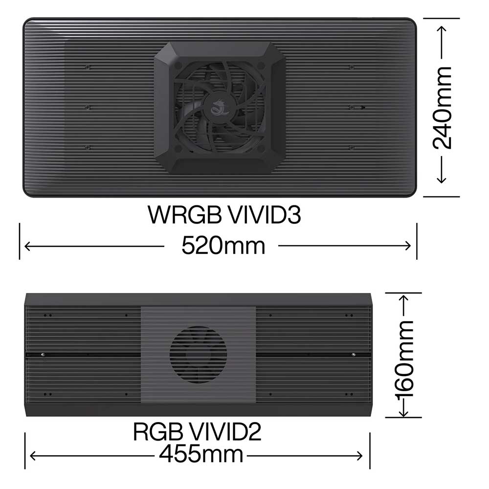 Chihiros WRGB VIVID III 3 Serie 180W 52cm