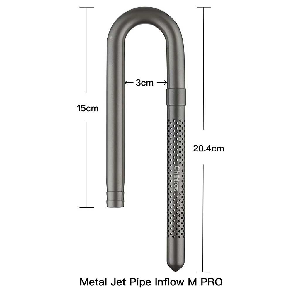 Chihiros Metal Inflow Pro Metal Jet Pipe M per filtri esterni 12/16mm