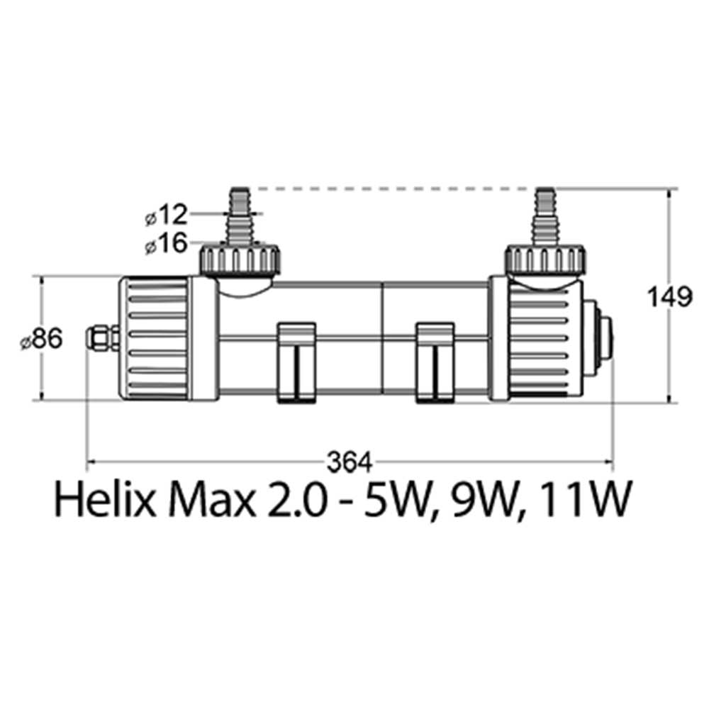 Aquamedic Helix Max 2.0 Lampada Sterilizzatrice UV-C 5W