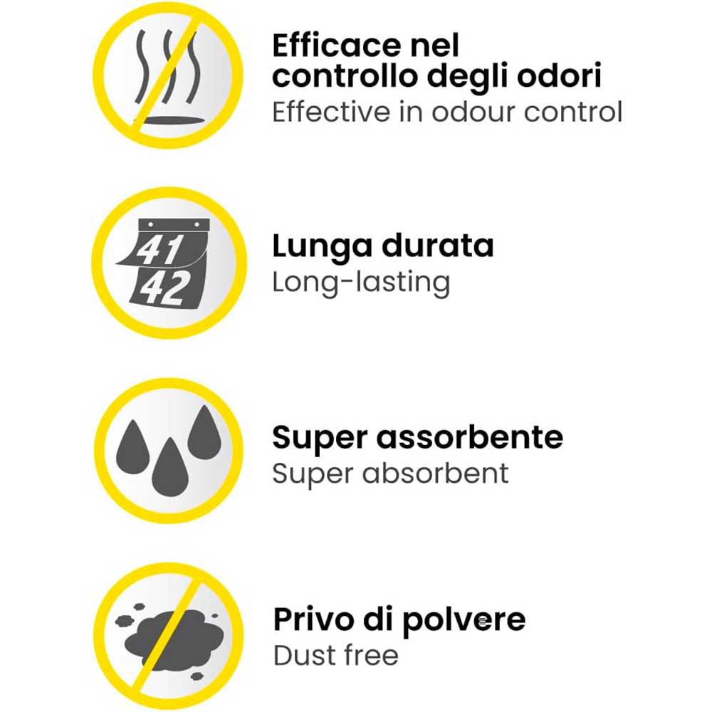 Croci Easy Clean Lettiera Igenica al Silicio per Gatti 15Lt