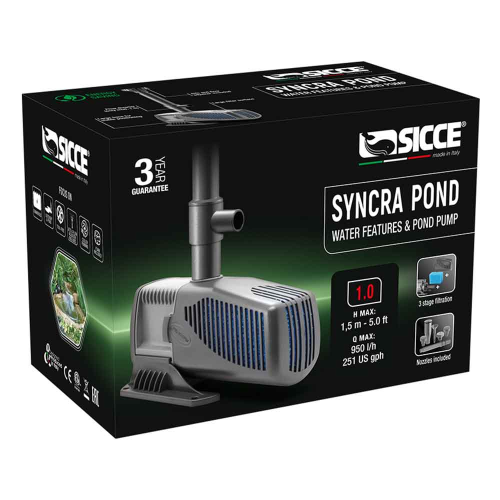 Sicce Syncra Pond 1 Pompa per Laghetto 700l/h