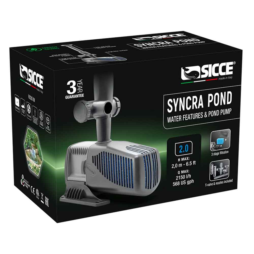 Sicce Syncra Pond 2.0 Pompa per Laghetto 1350l/h