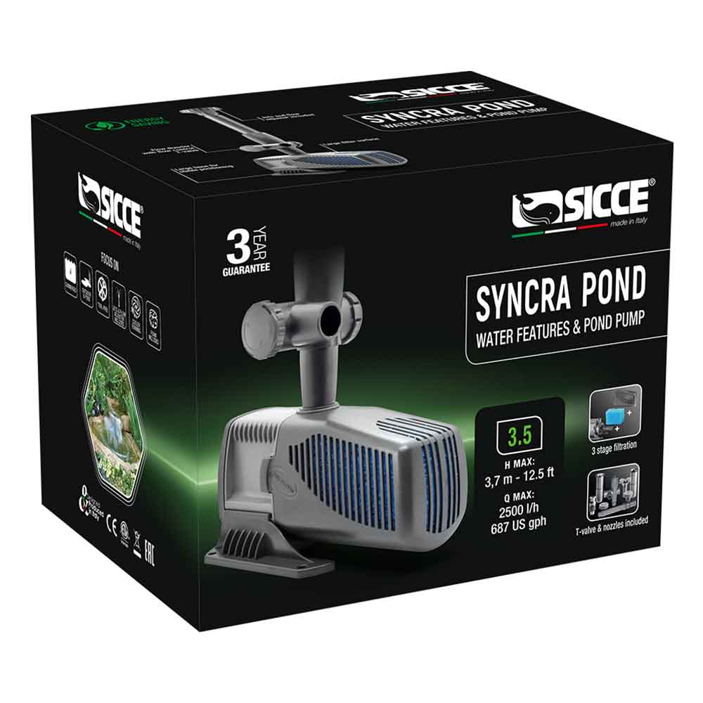 Sicce Syncra Pond 3.5 Pompa per Laghetto 2700l/h