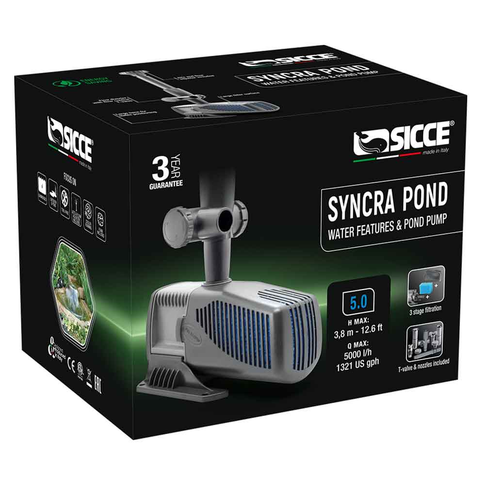 Sicce Syncra Pond 5.0 Pompa per Laghetto 5000l/h
