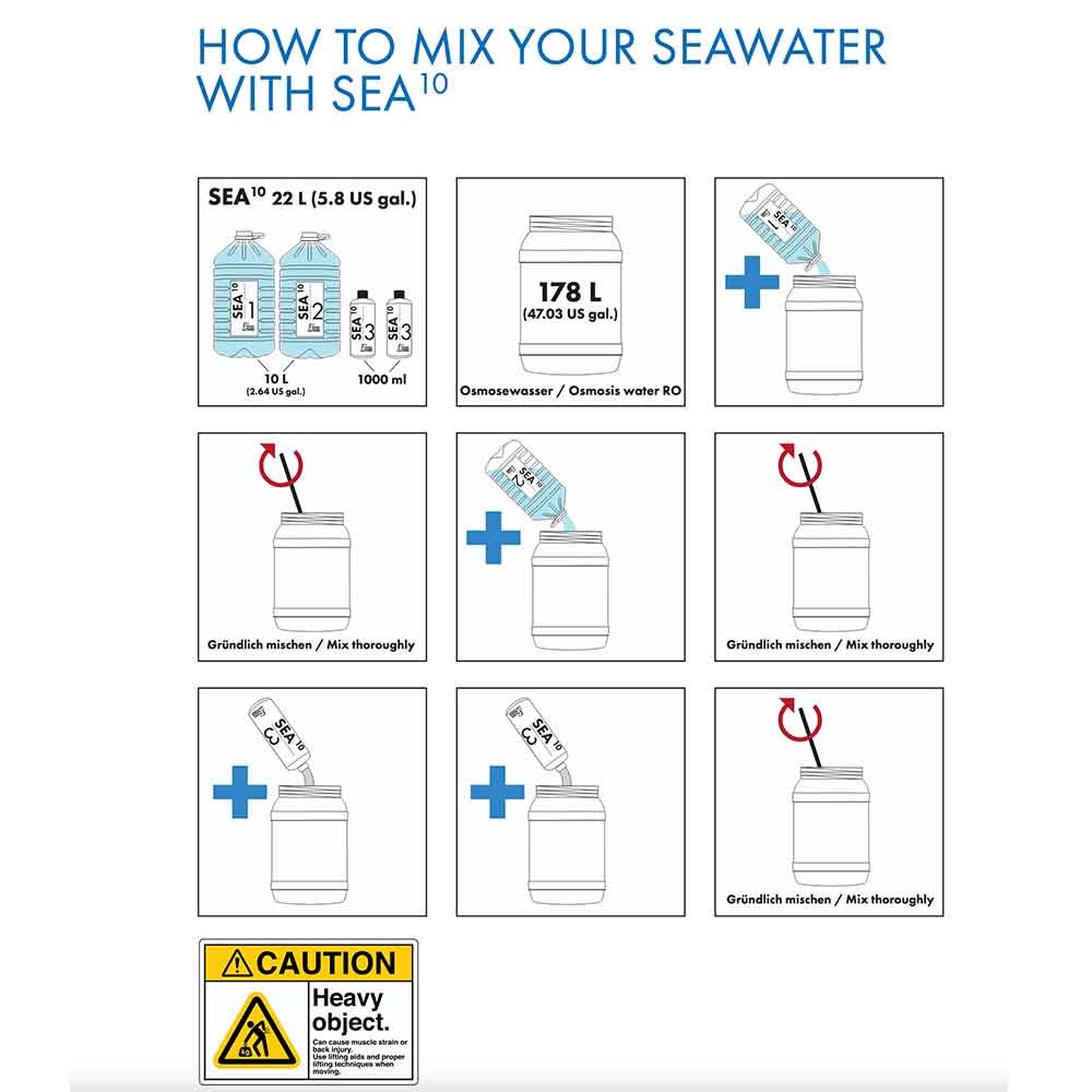 SEA10 Concentrate 2x 10 L +2x 1 L New