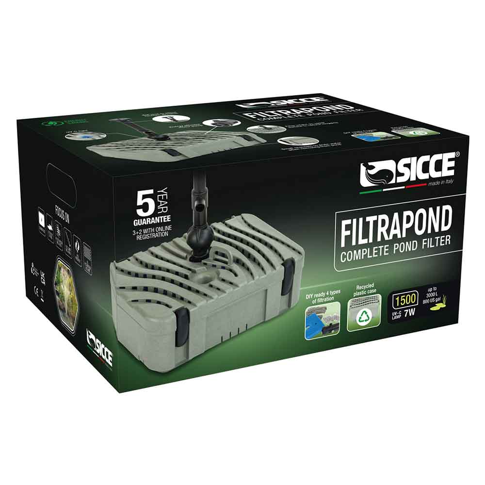 Sicce FiltraPond 1500 Filtro interno con UV-C per Laghetti