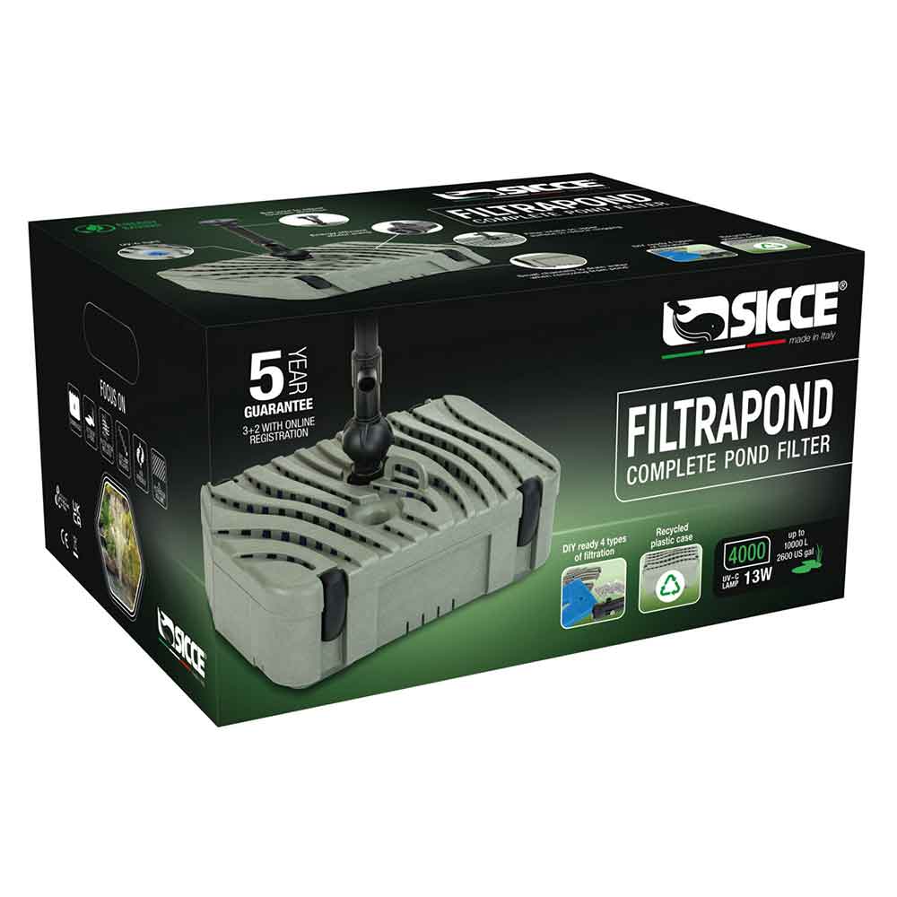 Sicce FiltraPond 2500 Filtro interno con 13W UV-C per Laghetti