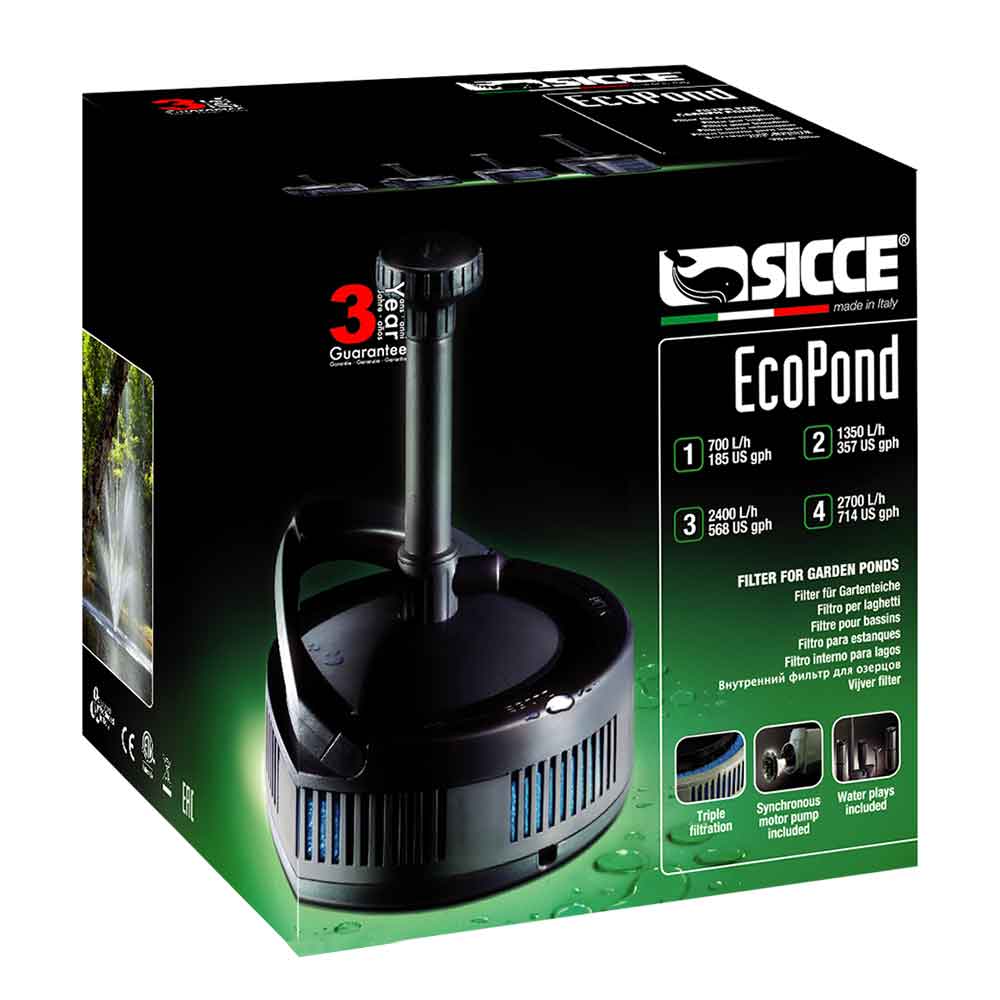Sicce New Ecopond 2 Filtro interno per Laghetto 1350L/h
