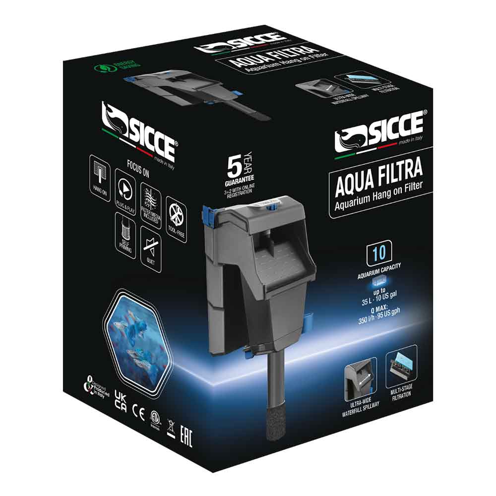 Sicce Aqua Filtra 10 Filtro esterno appeso a zainetto fino a 35 litri
