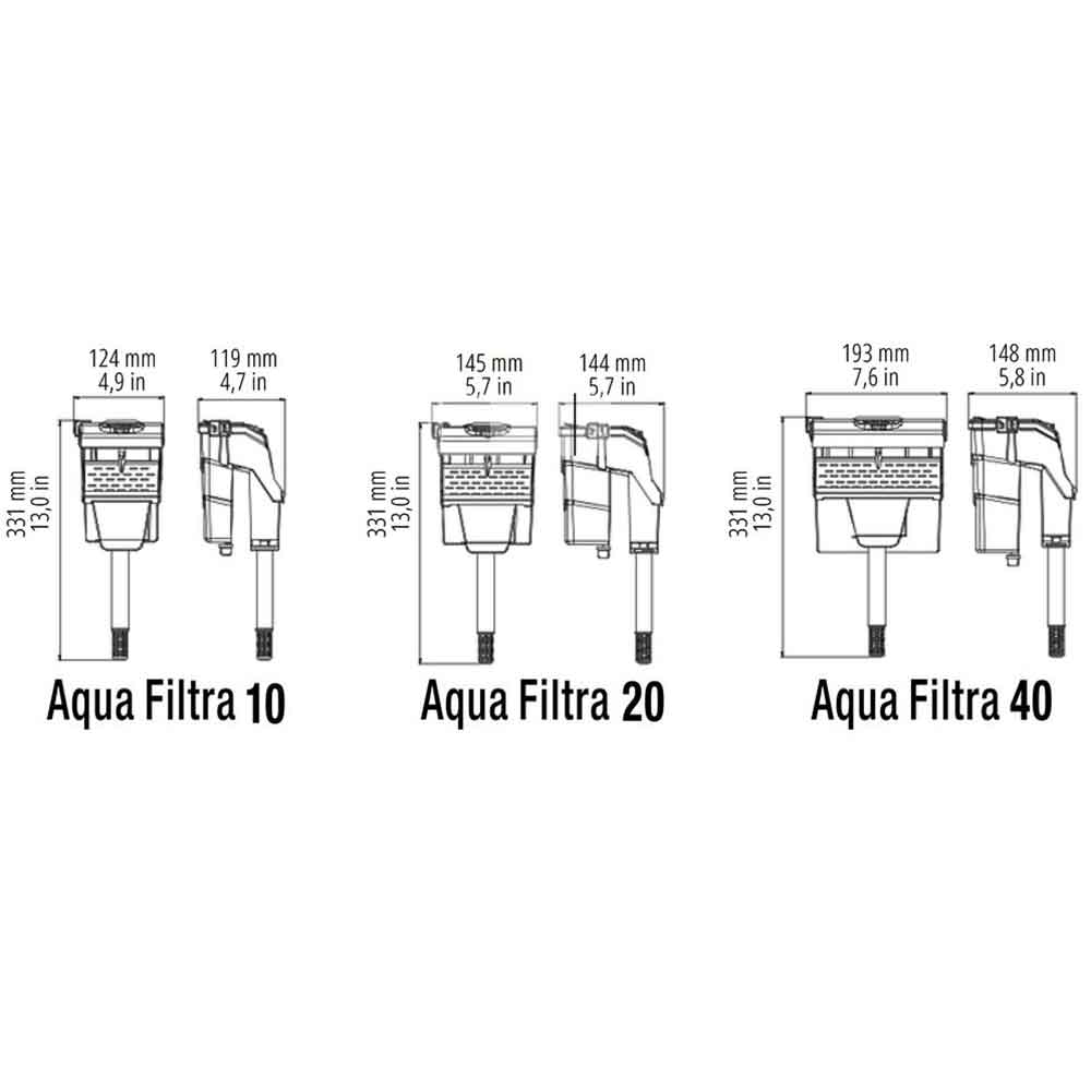 Sicce Aqua Filtra 10 Filtro esterno appeso a zainetto fino a 35 litri