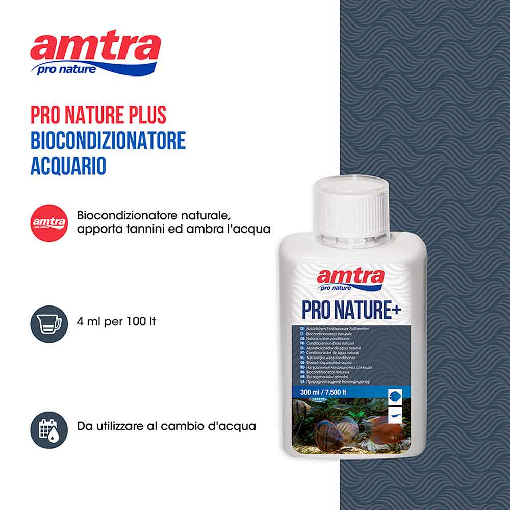Amtra Pro Nature + Biocondizionatore Naturale 1000ml per 25000Lt