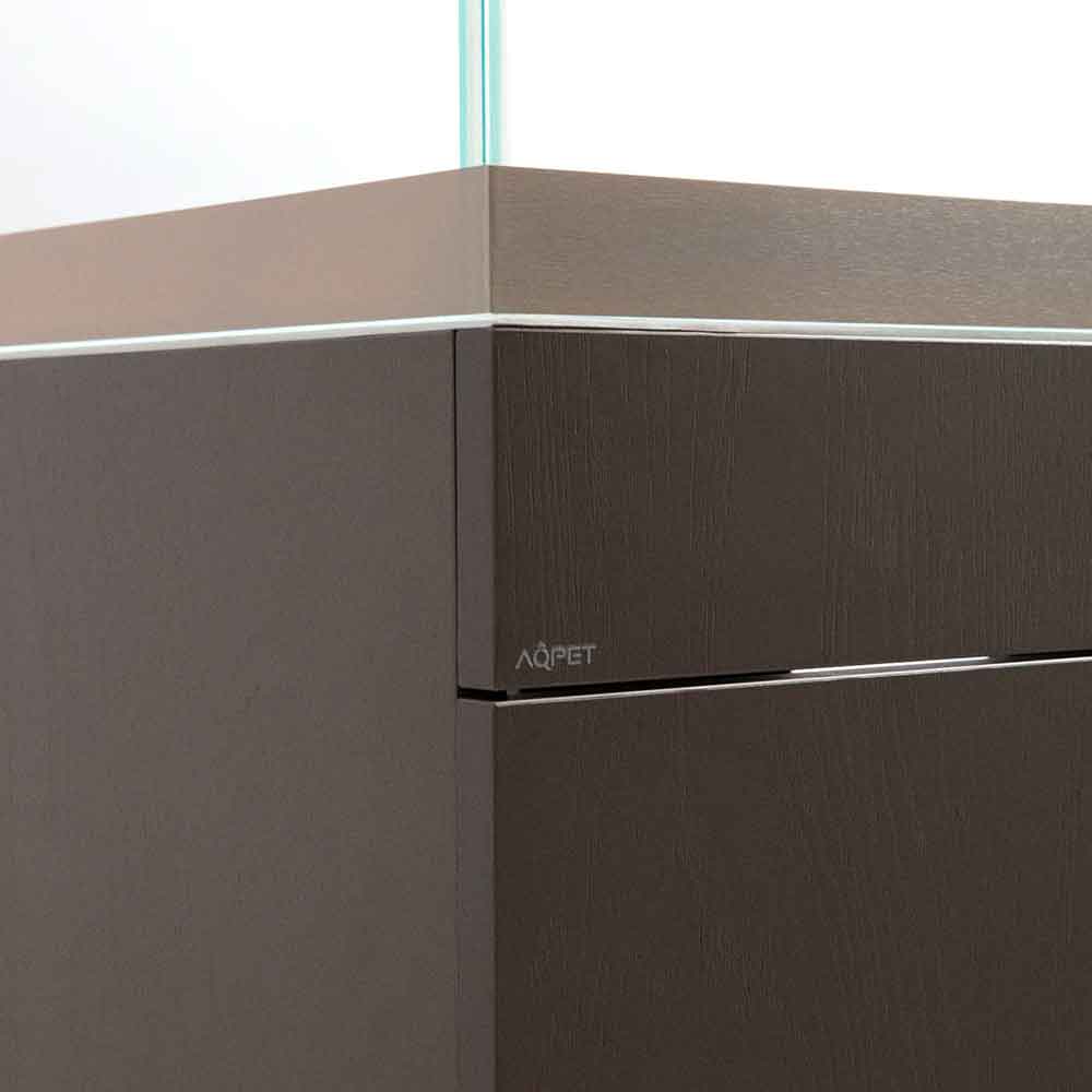 Aqpet Acquario Riverium Plus Tortora Vetro Extrachiaro con Supporto 90X50X55h cm
