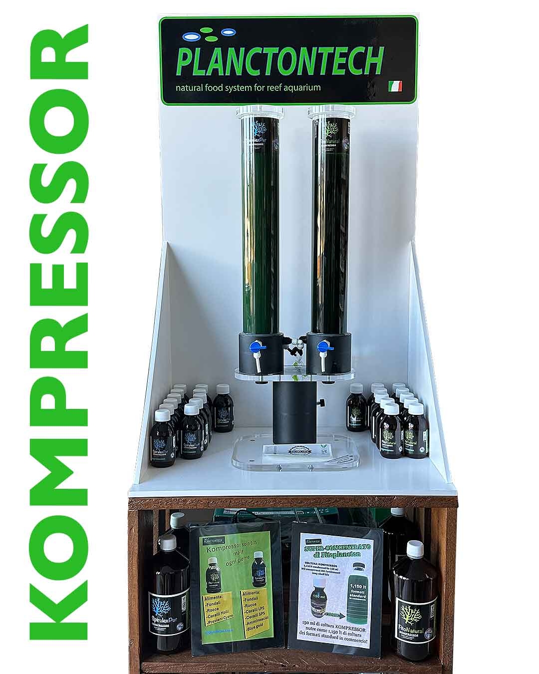 Planctontech SpirulexPur Kompressor senza fertilizzanti 150ml (tratta 3000 lt)