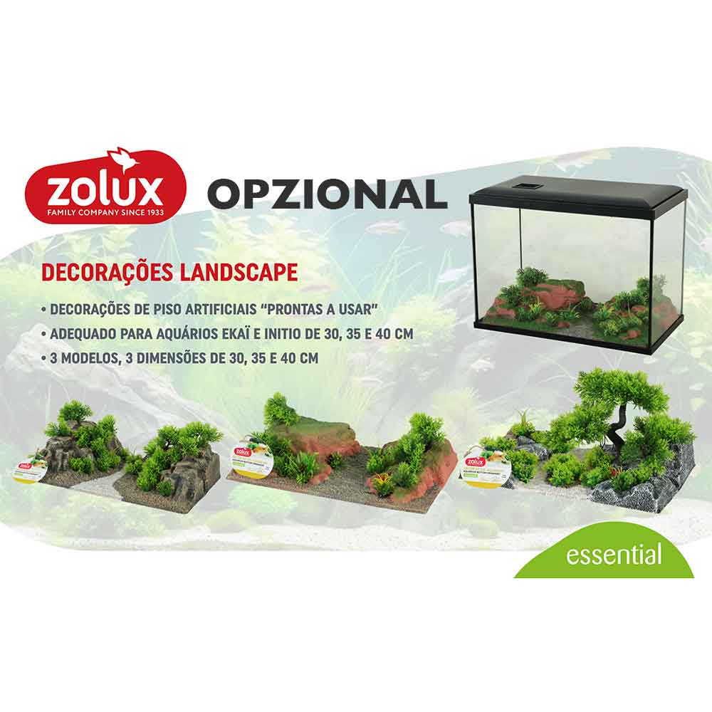Zolux Acquario Initio 40 Bianco 40x22x28h cm