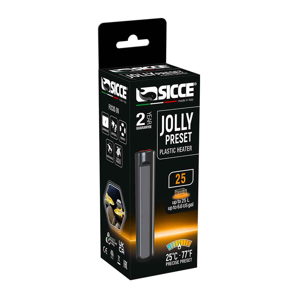 Sicce Jolly Preset 25 Riscaldatore Presettato a 25° 25W