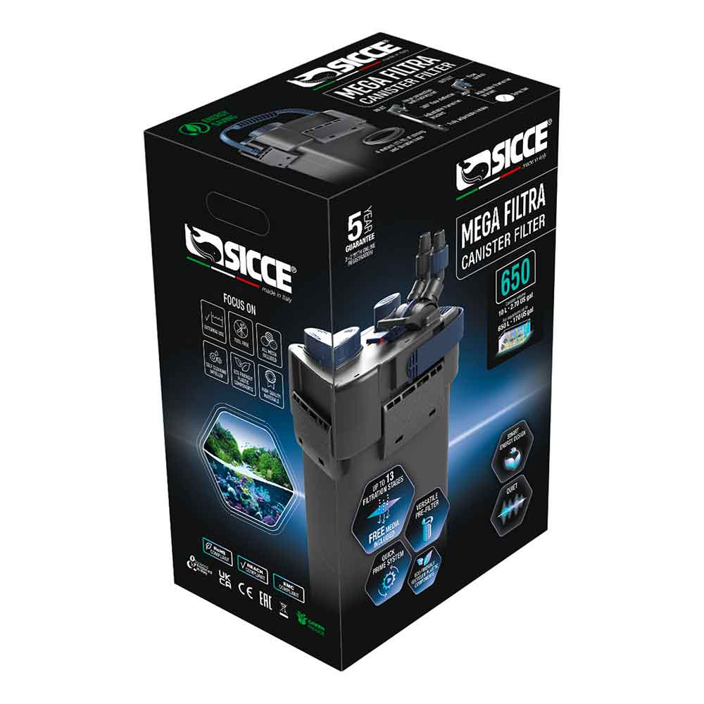Sicce Mega Filtra 650 Filtro esterno per acquari fino a 650 Litri