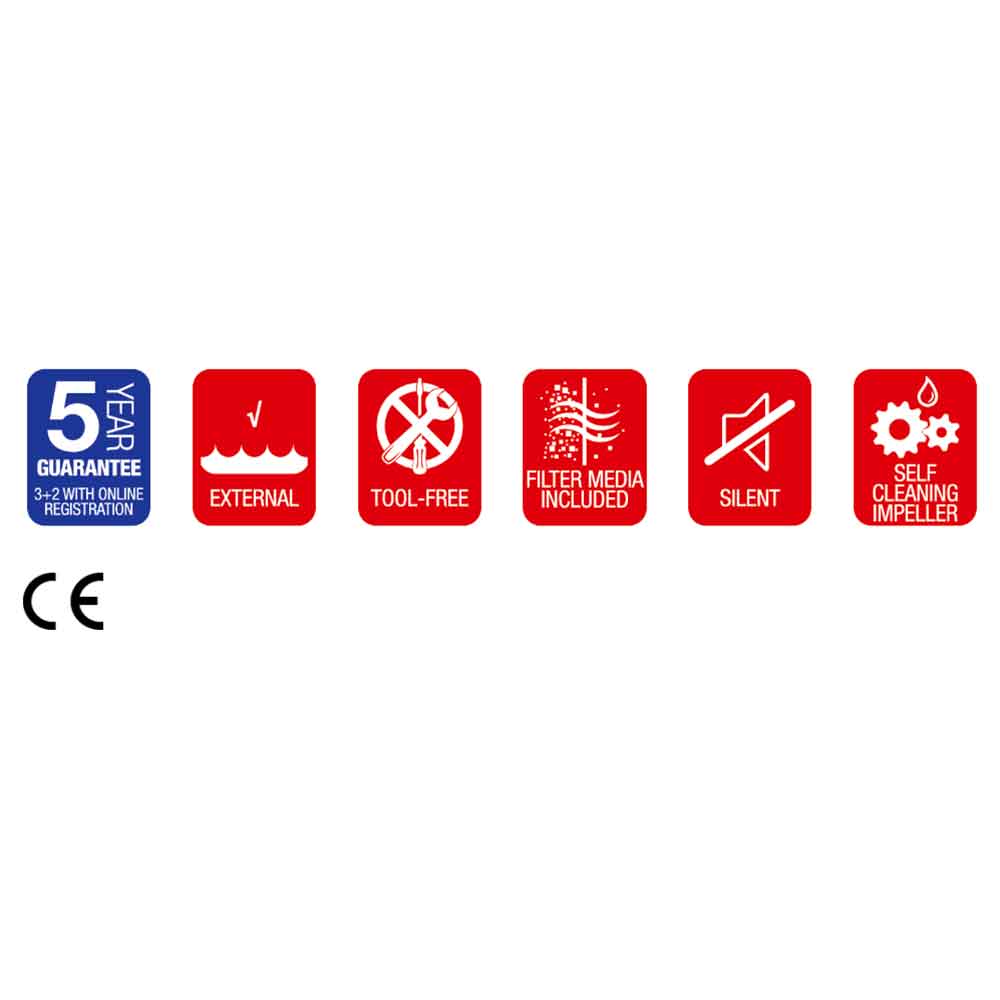 Sicce Mega Filtra 950 SDC Elettronico Filtro esterno per acquari fino a 950 Litri