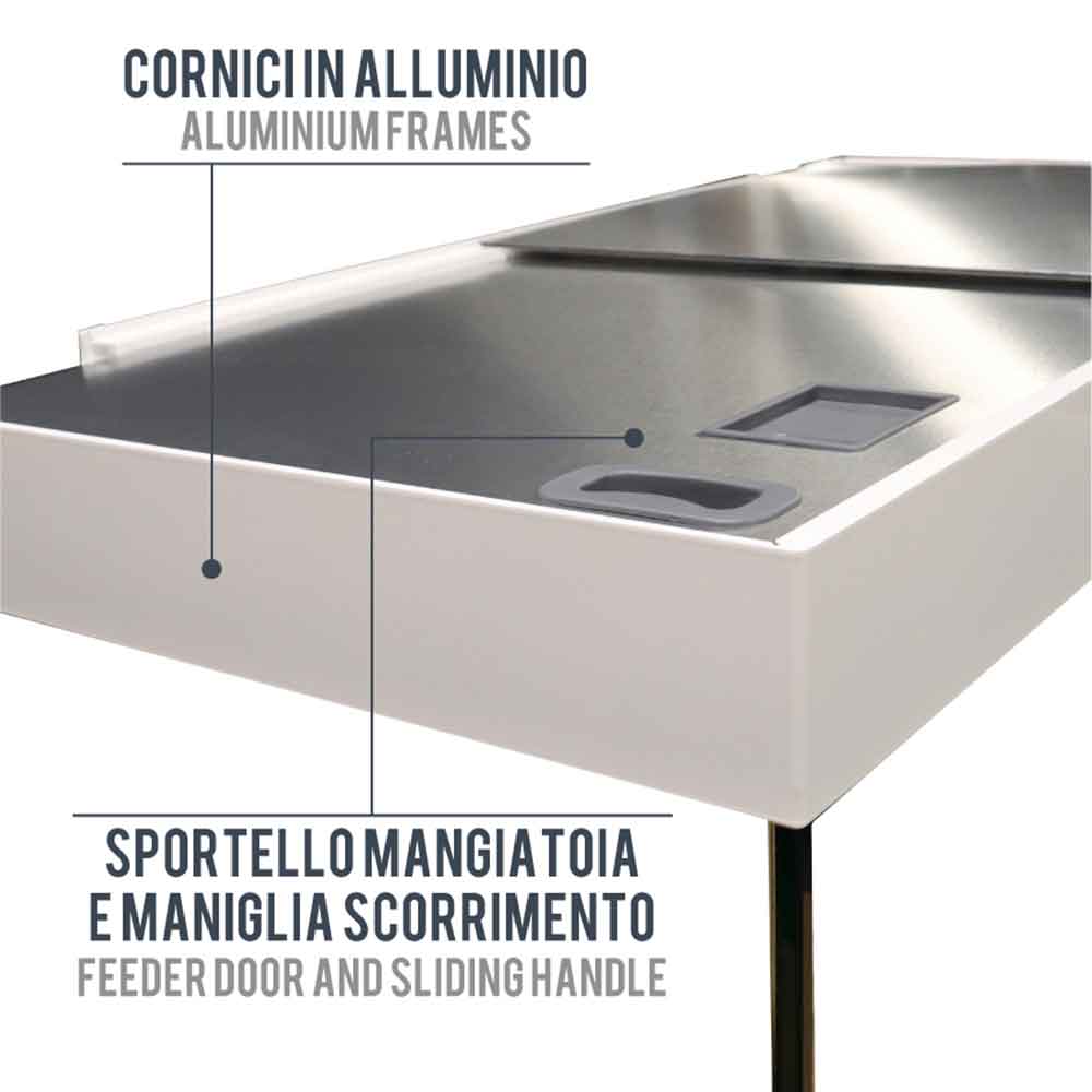 Amtra Acquario Alux Bianco Combi con Mobile 450L 150x55x148h cm