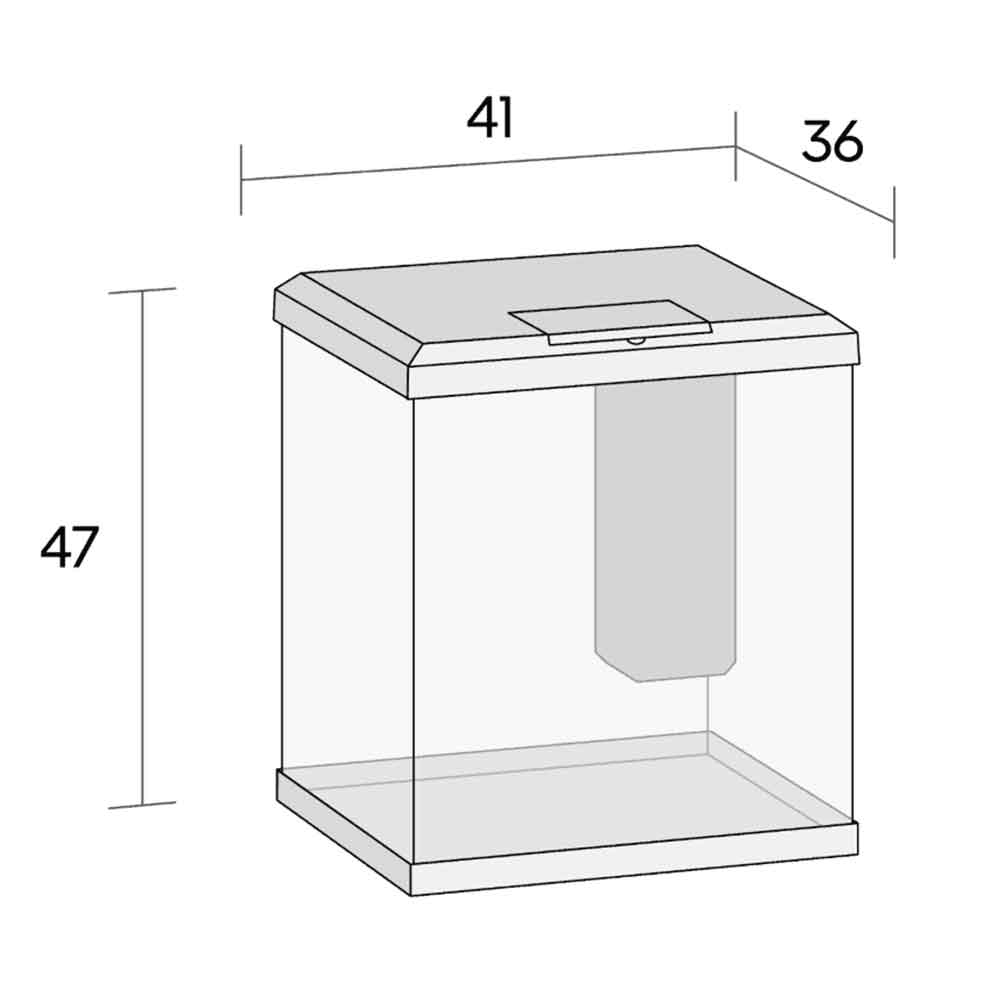 Juwel Acquario Vio Cube 54 Litri LED Bianco 41x36x47H cm