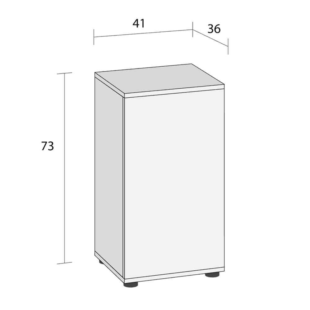 Juwel Supporto Vio Cube 54 Bianco 41x36x73H cm