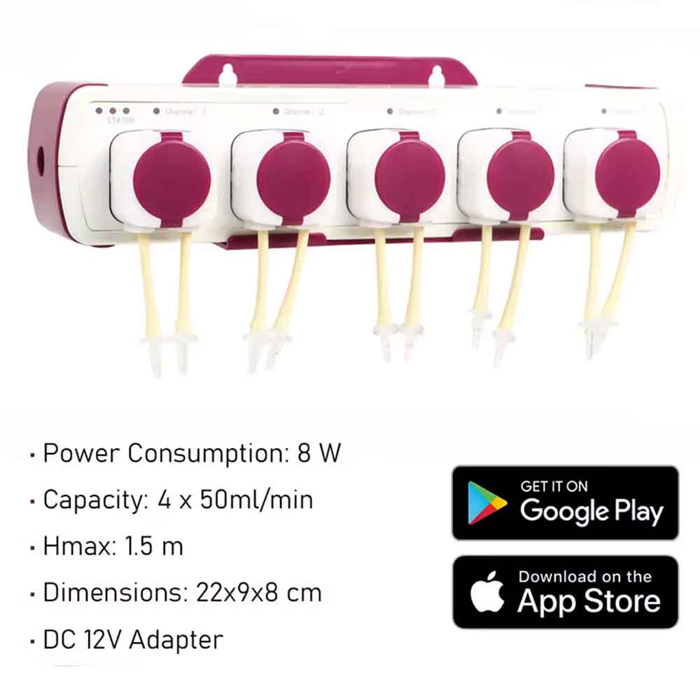 Jebao Pompa Dosometrica MD-4.5 Wi-fi e Bluetooth 5 canali