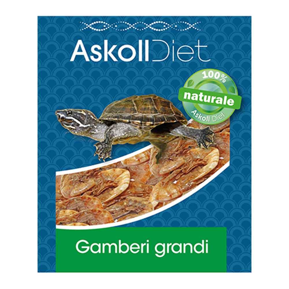 Askoll Gamberi Grandi per Tartarughe d'acqua 1200ml 150g