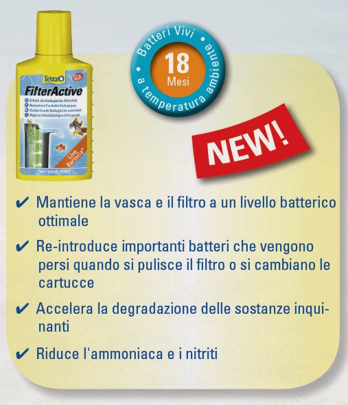 Tetra Filter Active Batteri benefici 100ml per 400Lt