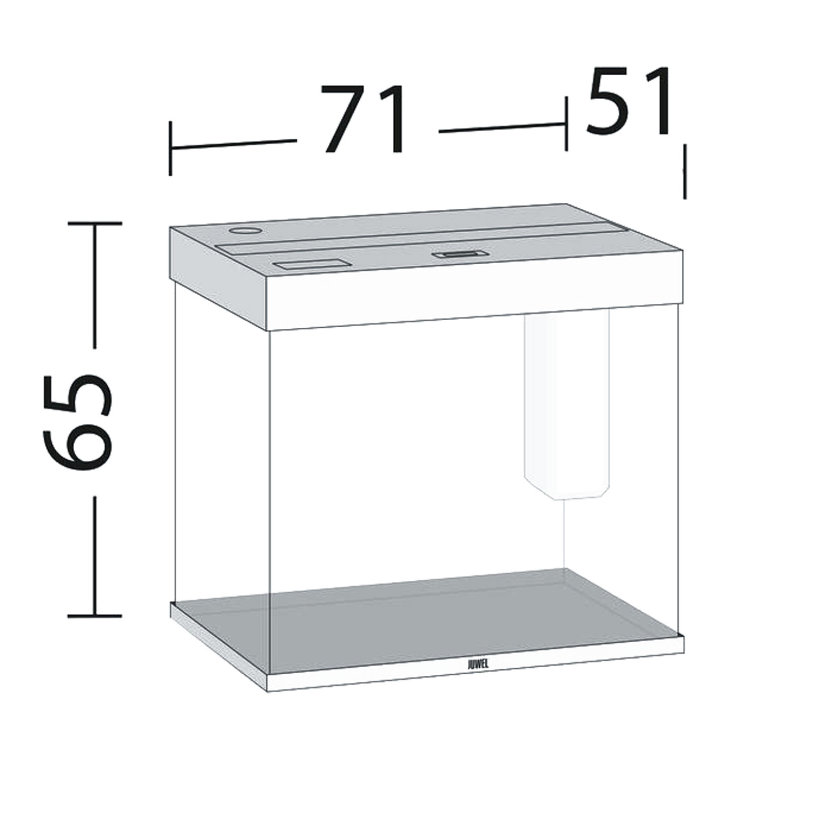 Juwel Acquario Lido 200 Litri LED Faggio mis. 71L x 51 x 65H cm