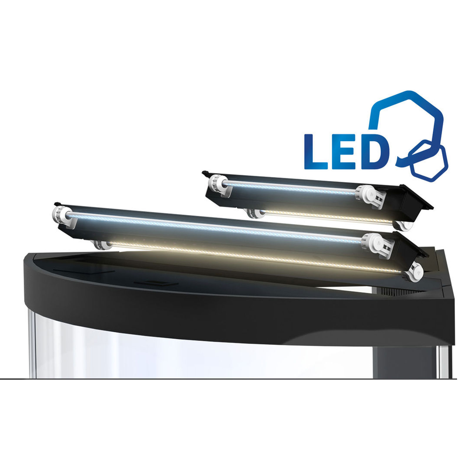 Juwel Acquario Trigon 350 Litri LED Bianco mis. 123x87x65H cm