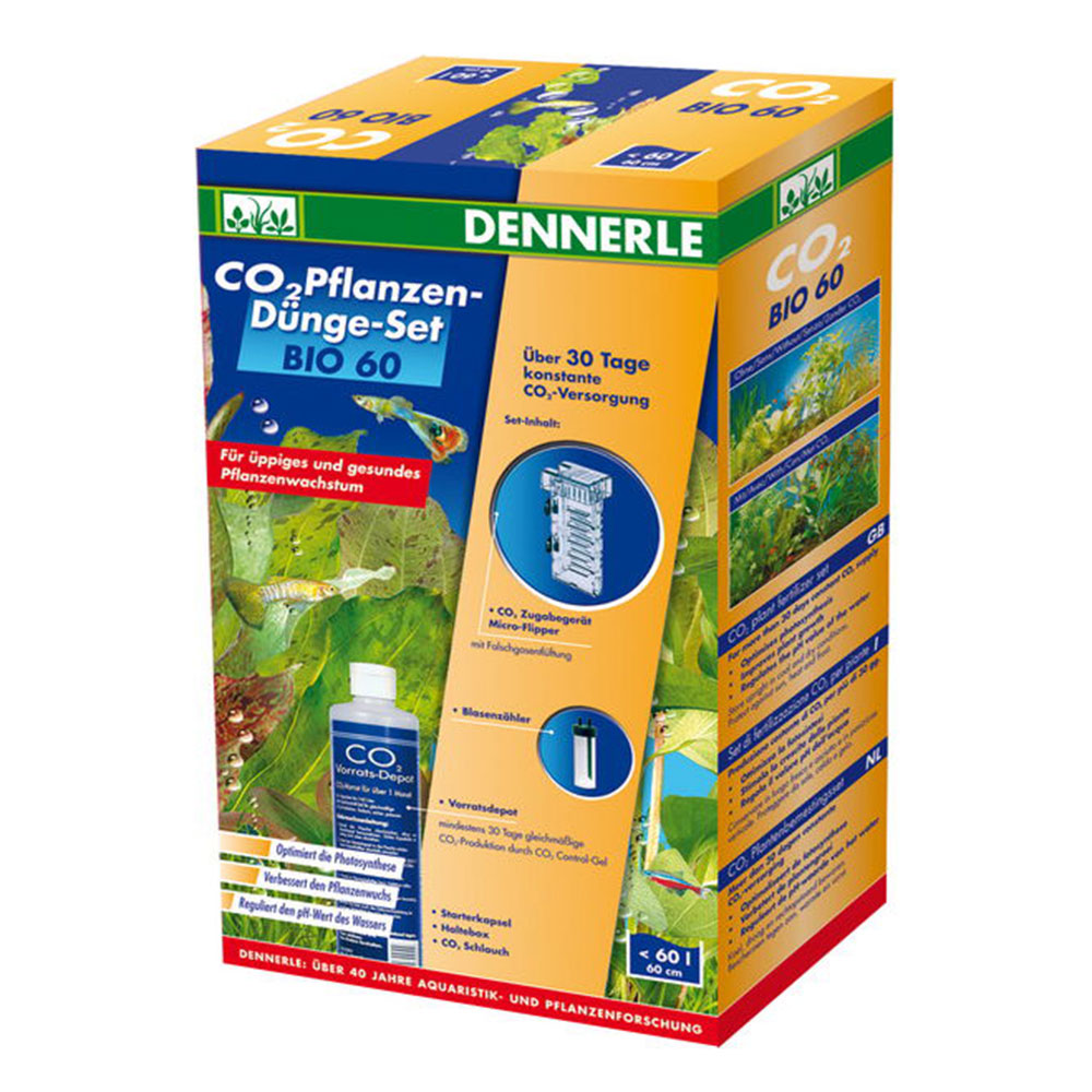 Dennerle BIO CO2 60 Set di fertilizzazione per piante fino a 60Lt