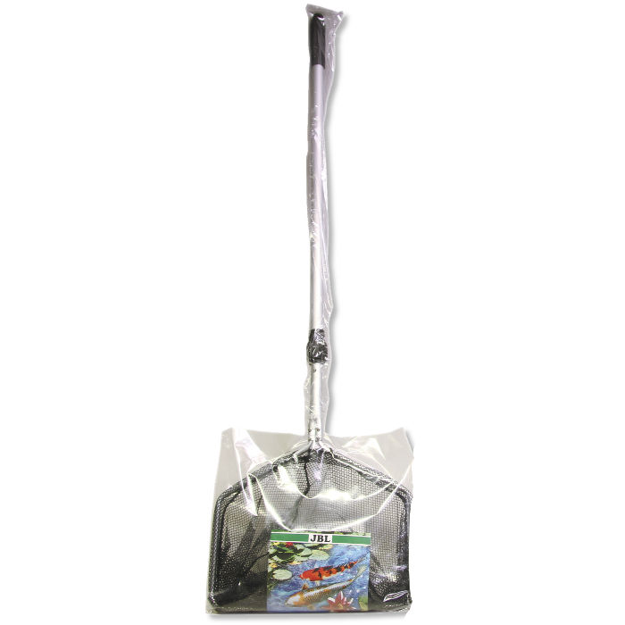 Jbl Retino per Laghetto Maglia larga nero con manico lungo in alluminio estendibile fino a 190 cm