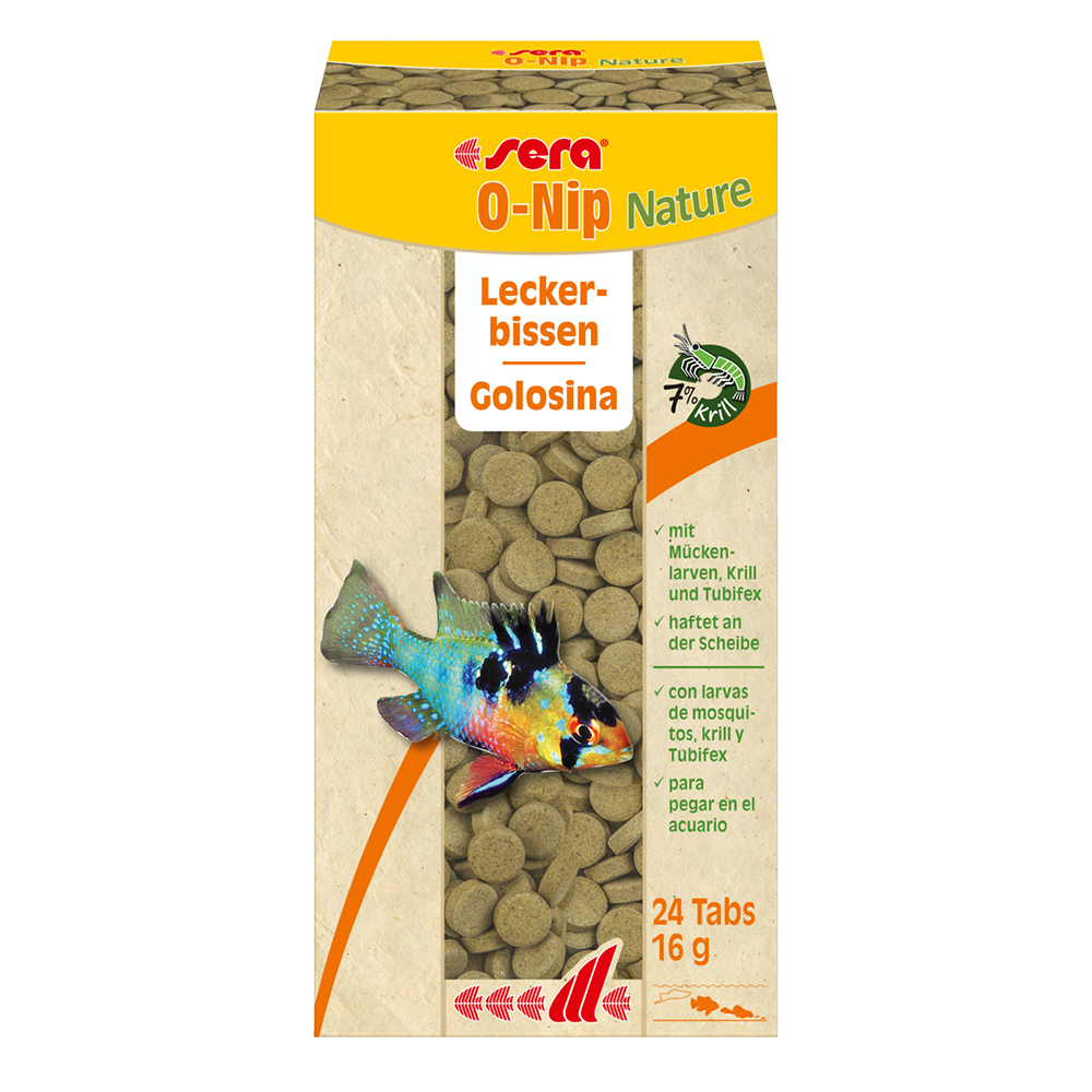 Sera O-Nip Nature Mangime a pastiglie adesive 24pz