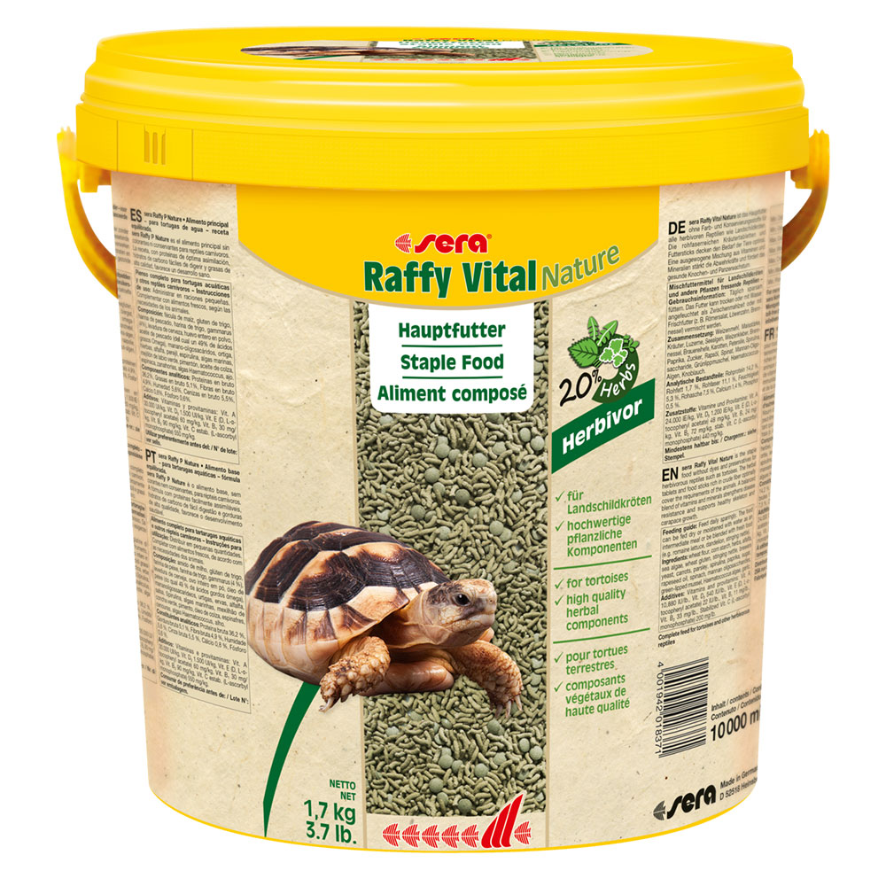 Sera Raffy Vital Nature Mangime completo Tartarughe di Terra 10l 1,7Kg