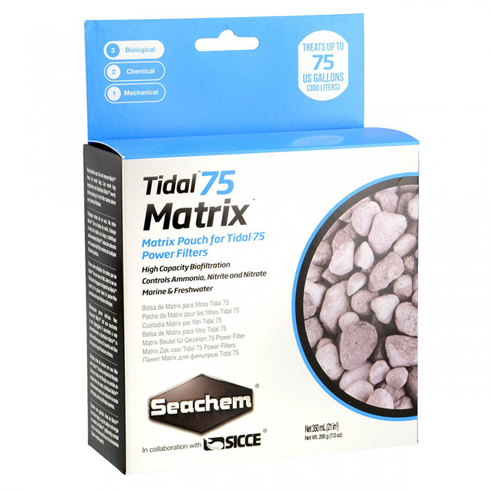 Seachem Matrix 75 Zeolite per Tidal 75 350ml 200g per 300lt