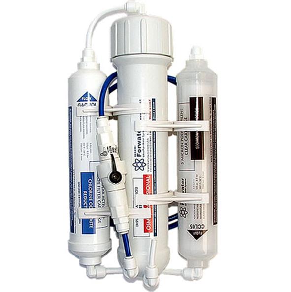 Forwater Impianto Osmosi in linea 190L/g LINEPRO50 con Flush valve e cartuccia trasparente