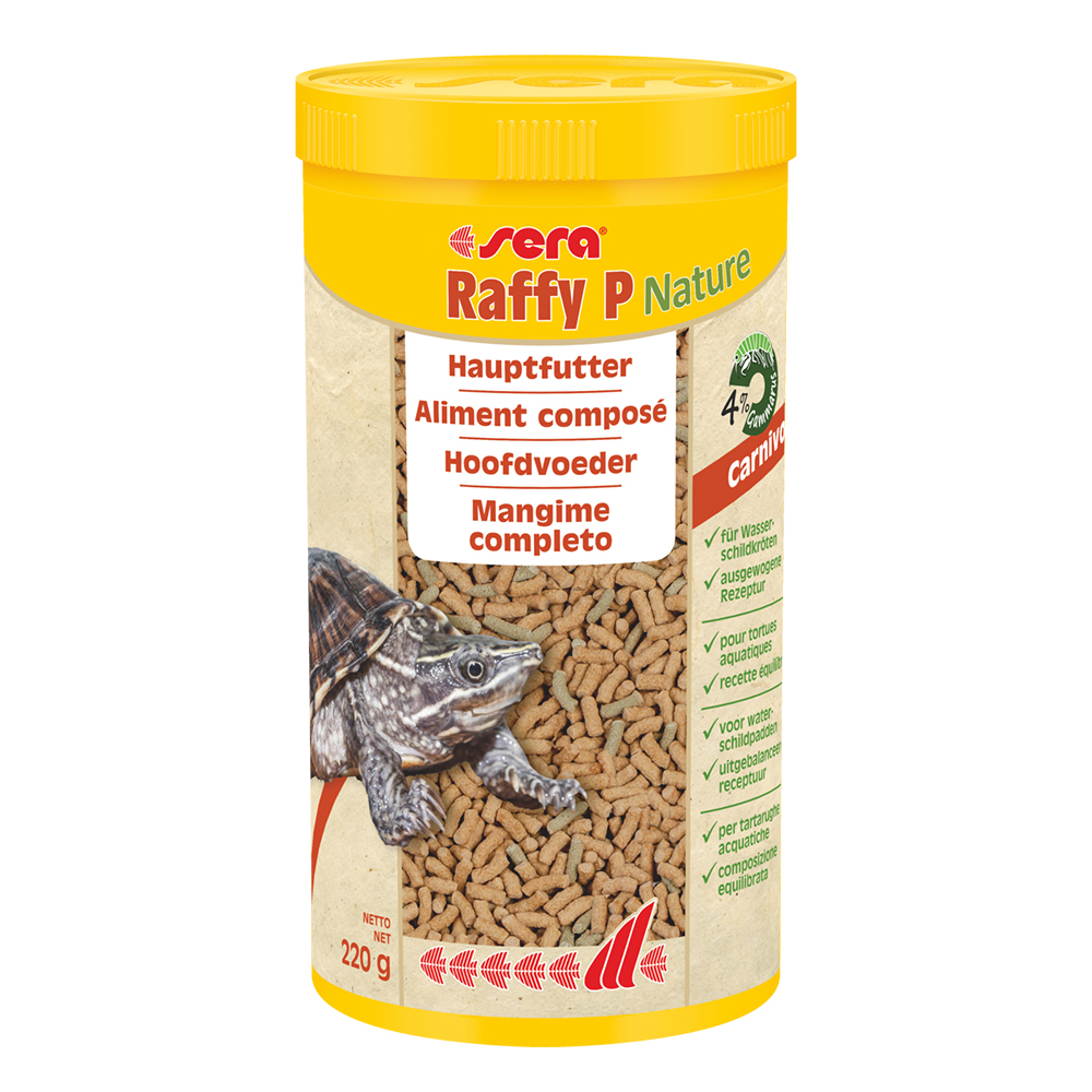 Sera Raffy P Nature Alimento completo per Tartarughe d'acqua 1000ml 220g