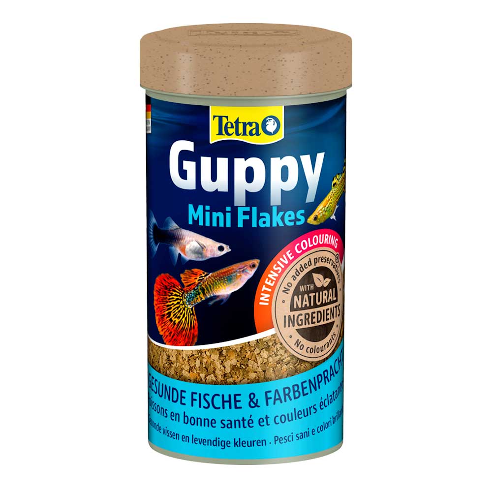 Tetra Guppy Mini Flakes Natural Alimento specifico in mini scaglie 100ml/30gr