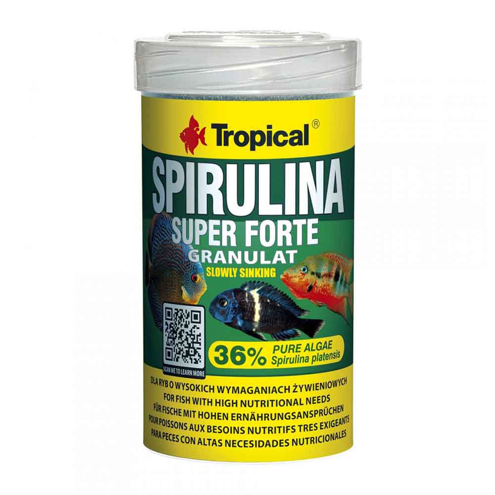Tropical Spirulina Super Forte Granulat 36% Mangime in granuli 250ml 150gr