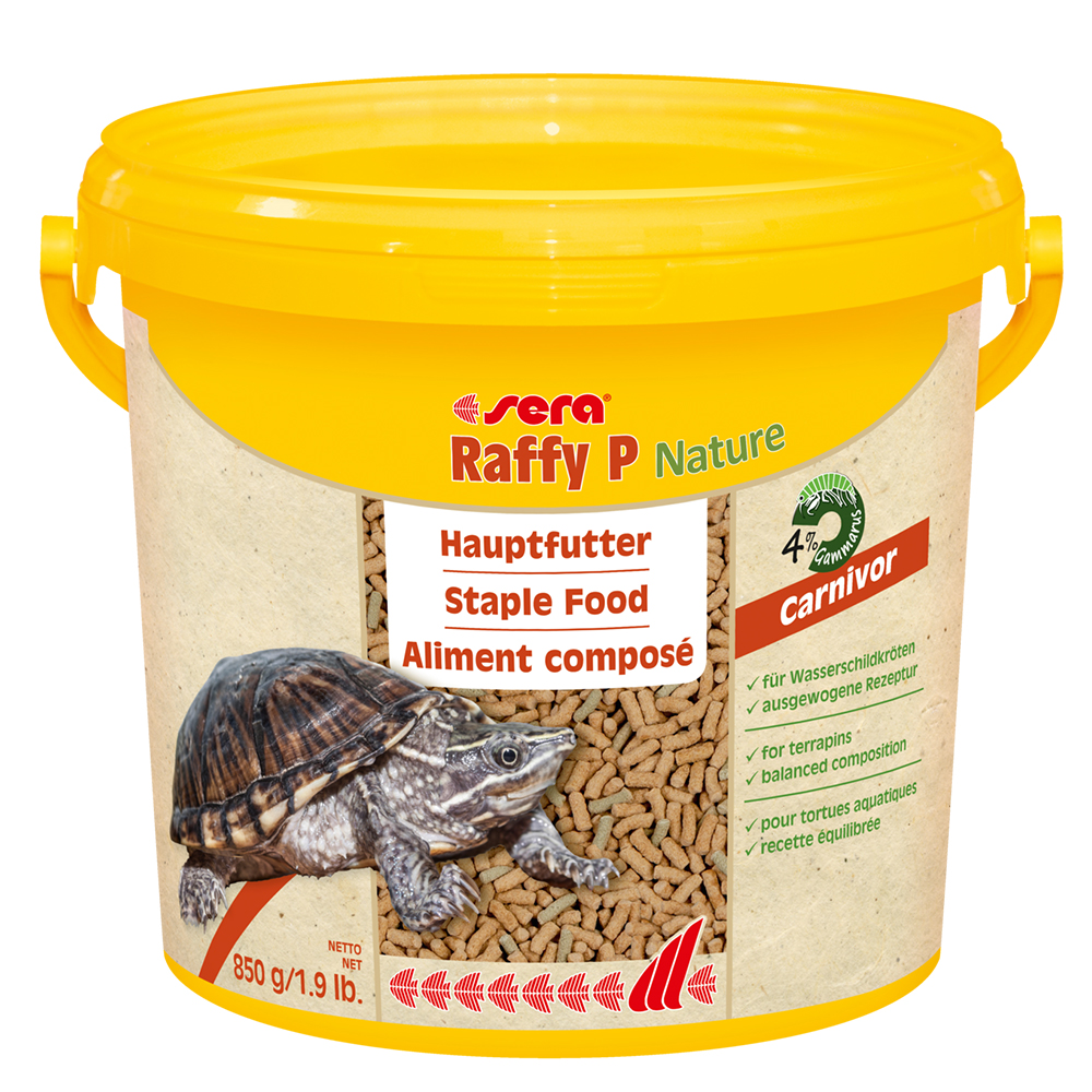 Sera Raffy P Nature Alimento completo per Tartarughe d'acqua 3800 ml 850g