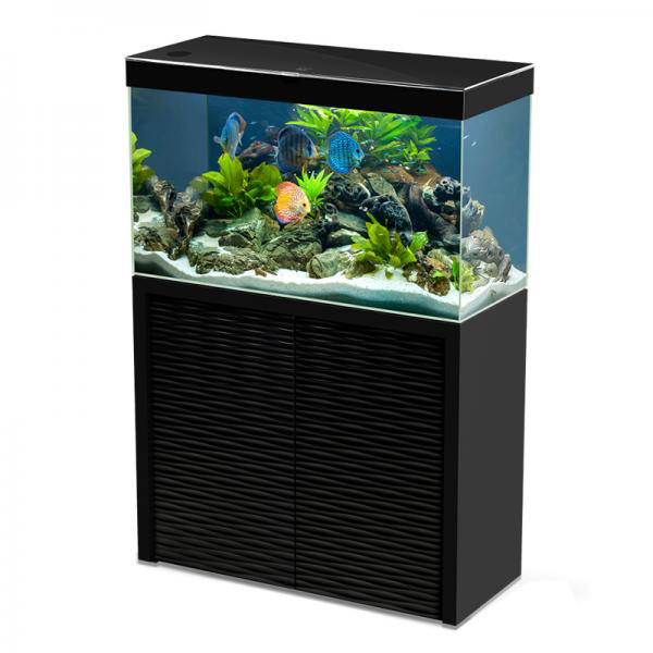 Ciano Acquario Emotion One 100 Nero con supporto 209 litri 103,2x41,4x141,3h cm