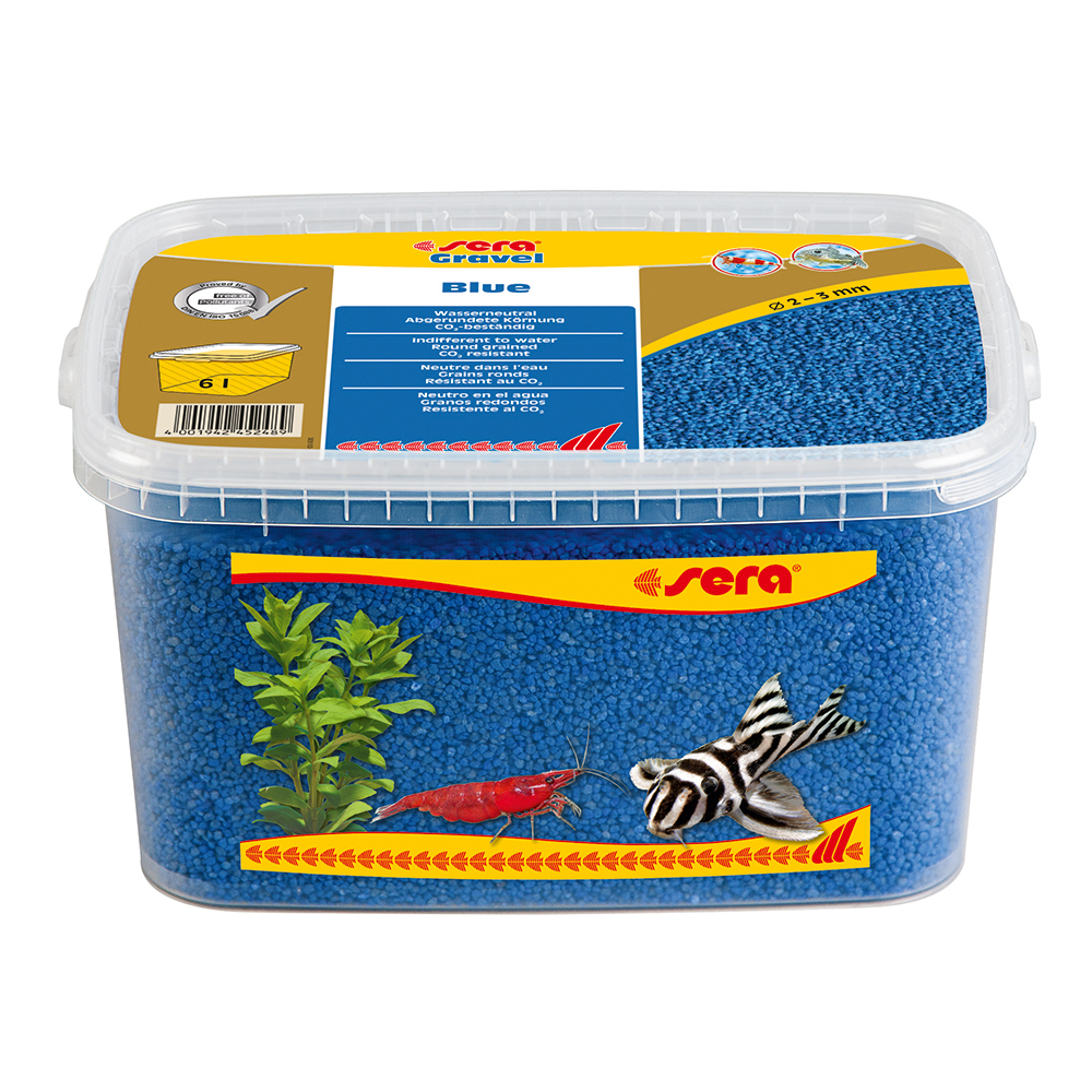 Sera Gravel Blue Ghiaietto colorato Blu 2-3mm 6L