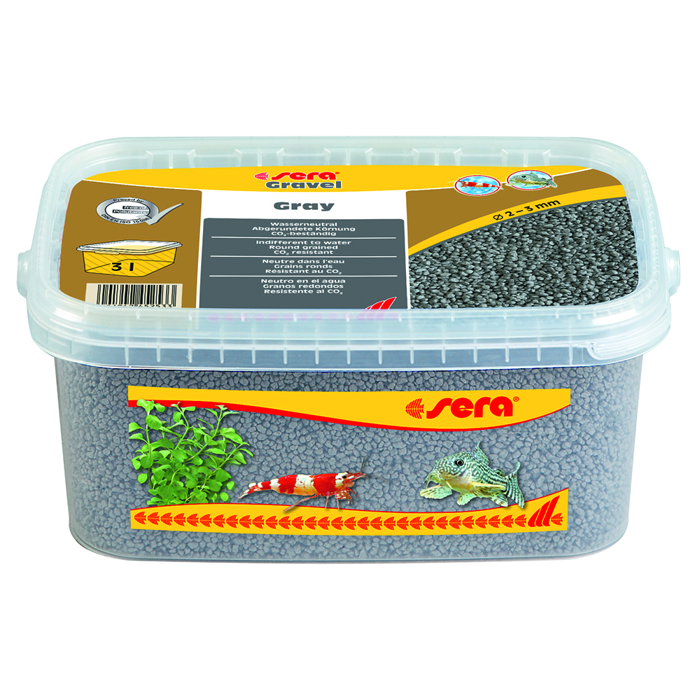 Sera Gravel Gray Ghiaietto colorato Grigio 2-3mm 3L