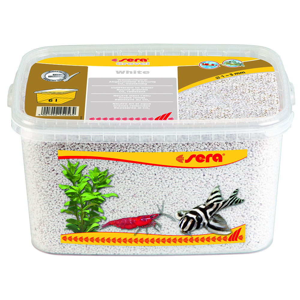 Sera Gravel White Ghiaietto colorato Bianco 2-3mm 6L