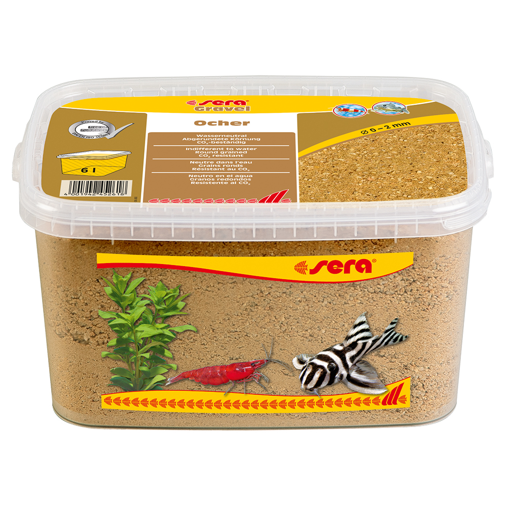 Sera Gravel Ocher Ghiaietto colorato ocra 2-3mm 6L