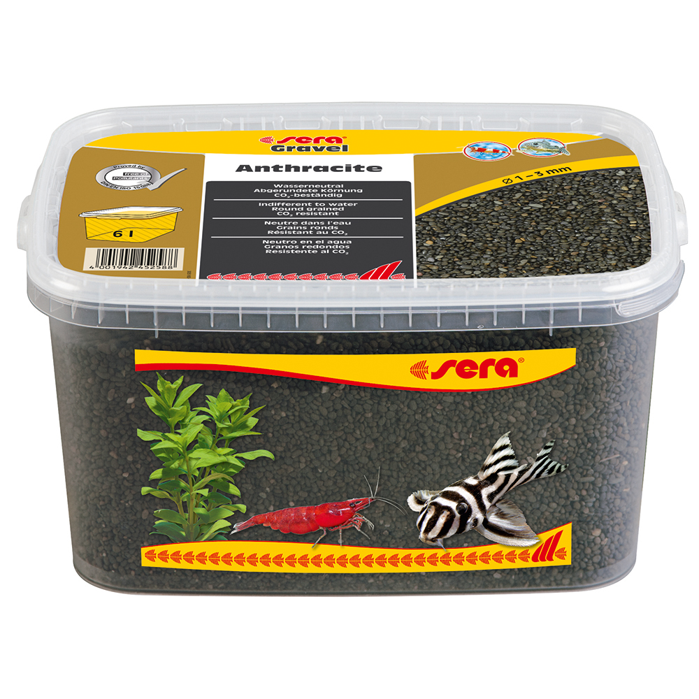Sera Gravel Anthracite Ghiaietto colorato Antracite 1-3mm 6L