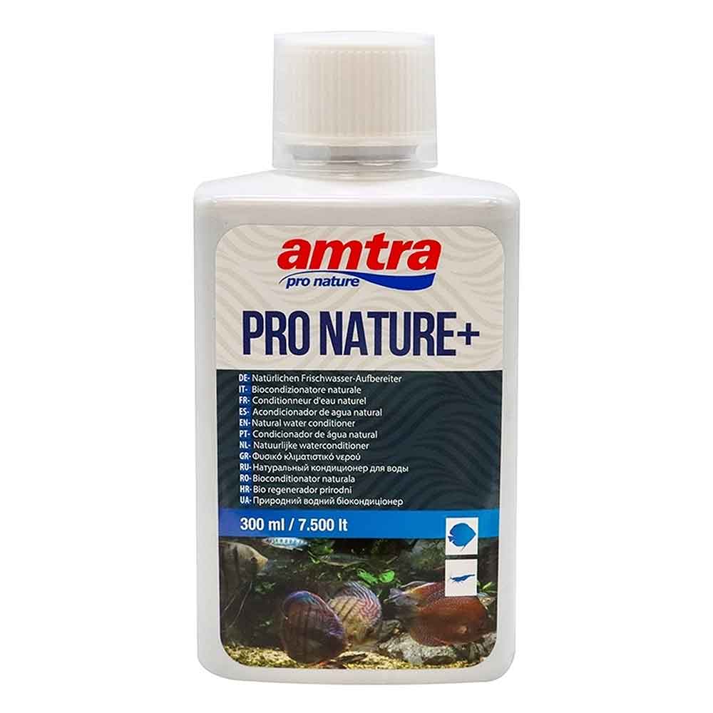 Amtra Pro Nature + Biocondizionatore Naturale per acquari d'acqua dolce 300ml per 7500Lt